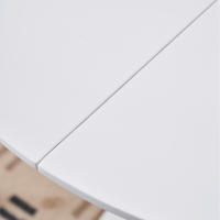 Mesa redonda blanca para cocina, comedor, sala de estar, muebles de estilo nórdico moderno, balcón pequeño, 80/110 - details 7