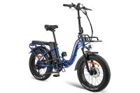 FAFREES F20 MAX Bicicleta Eléctrica Plegable, Frenos de Doble Disco + Cambios SHIMANO, Luz Solar, Neumáticos de 20*4,0 pulgadas de ancho, Batería de 48V 22.5Ah, Motor de 250W, Velocidad Máxima de 25km/h, Alcance de 100-120km, Pantalla LCD, Azul - details 10