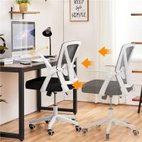 Silla de Oficina Silla de Trabajo con Reposabrazo Silla Ajustable Silla Ergonómica Silla Negra Altura Ajustable Malla Carga 136 KG Silla de Despacho Estudio - details 10