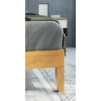 Cama de Metal Acero y Madera Maciza Suzanne de 18cm Somier de Láminas de Madera Fácil Montaje - details 12