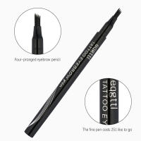 Lápiz líquido para cejas, 4 puntas, larga duración, maquillaje diario - details 6