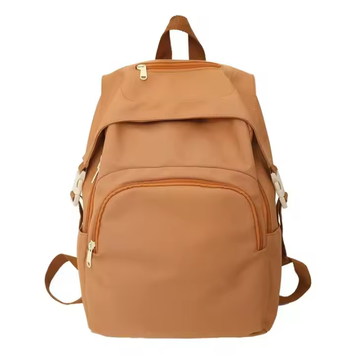 Mochila informal de gran capacidad para hombre y mujer, morral Universal para ordenador, 14 pulgadas, Color sólido - 1