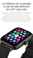 Reloj Inteligente 2024 para Hombres/Mujeres con Llamada Bluetooth y Recordatorio de Mensajes, Reloj de Fitness con Pantalla Táctil HD de 1.83