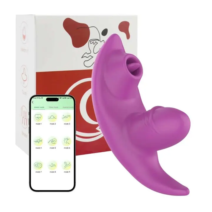 Vibrador Incorporado en Ropa Interior Control APP Estimulador de Clítoris y Vagina de Silicona - 1