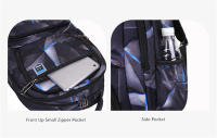 Bolsas de escuela secundaria para adolescentes, mochila escolar de gran capacidad, bolsa de libros para estudiantes, mochila impermeable, bolsas de viaje para hombres - details 5