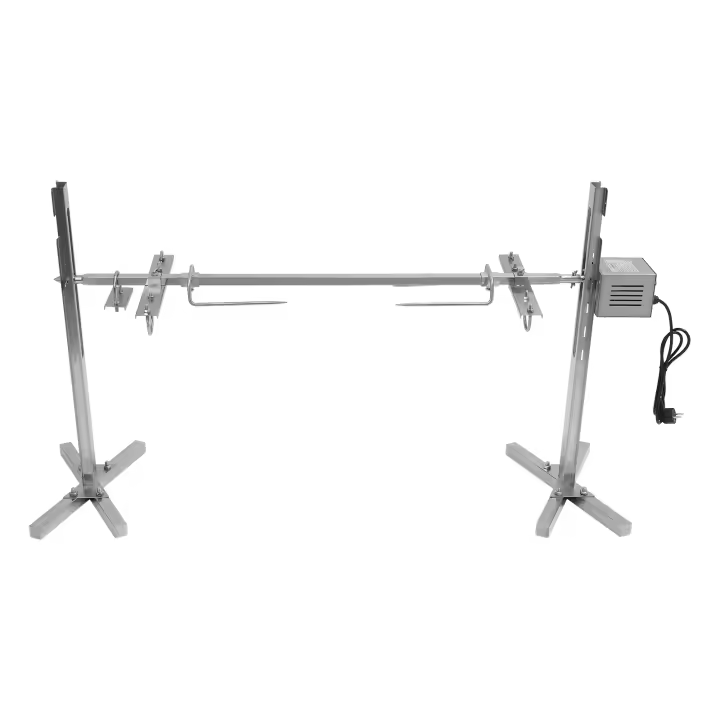 Brochet Eléctrico de Barbacoa de Alta Calidad Kit de Barbacoa con Motor de 15W, Eje Rotativo de 53 Pulgadas, Para Asados, Salchichas, Camping Productos Especiales al Aire Libre y Jardín - 1