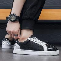 Zapatos Casuales De Placa Remachada Para Hombre, Transpirables Y Cómodos Zapatos Deportivos De Exterior, Zapatos Deportivos De Moda. - details 4