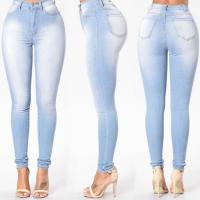Pantalones vaqueros elásticos de corte ajustado a la moda para mujer - details 2