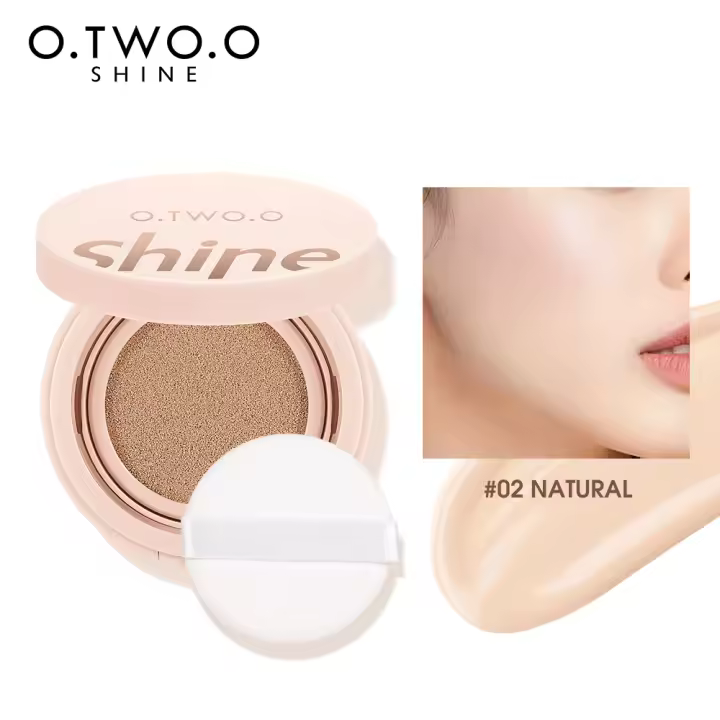 O.TWO.O Air Cushion BB Cream 3 colores cobertura más completa impermeable de larga duración corrector cojín compacto con Puff Maquillaje facial - 1
