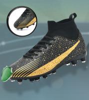 Botas de fútbol de alta calidad para hombre, tacos de fútbol TF/FG Unisex, zapatos de entrenamiento resistentes al desgaste, zapatillas antideslizantes para niños jóvenes al aire libre - details 5