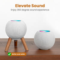 Homepod-Mini trípode de madera con marco de Metal, soporte para altavoz, accesorios para el hogar - details 0