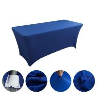 Manteles de Lycra de 6 pies, cubiertas de mesa de cumpleaños de hotel de boda de alta elasticidad para plegables de 4 pies, 5 pies, 6 pies y 8 pies - details 6