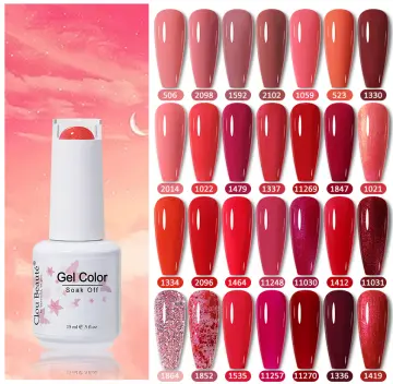 Esmaltes de uñas rojos semipermanentes - Oferta Limitada en Stock