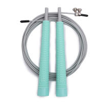 Silicone Handle Jump Rope Fitness PVC Sports Steel Wire Skipping Ropes Crossfit Adjustable Exercise Workout Skipping Equipment - details 8