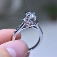 Andara Anillo de Plata Esterlina  con Simulación de Diamante CZ Ideal para Joyería de Encanto Femenino - details 3