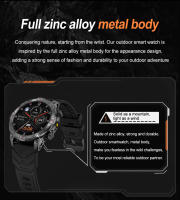 2025 nuevo Reloj inteligente GPS militar al aire libre pantalla de alta definición amoled de 1,43 pulgadas, linterna LED potente, llamada bluetooth, monitoreo de frecuencia cardíaca y presión arterial 100 + Reloj inteligente impermeable en modo deportivo - details 6