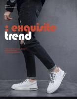 Nuevos zapatos blancos transpirables de primavera para hombre, zapatos de tela versátiles a la moda, zapatos deportivos y de ocio, zapatos de moda - details 8