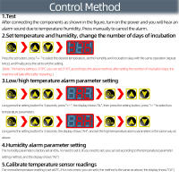 Controlador de incubadora de huevos de HTMC-5, Mini caja de incubación de huevos de temperatura constante, accesorios, controlador de incubadora Egger - details 7