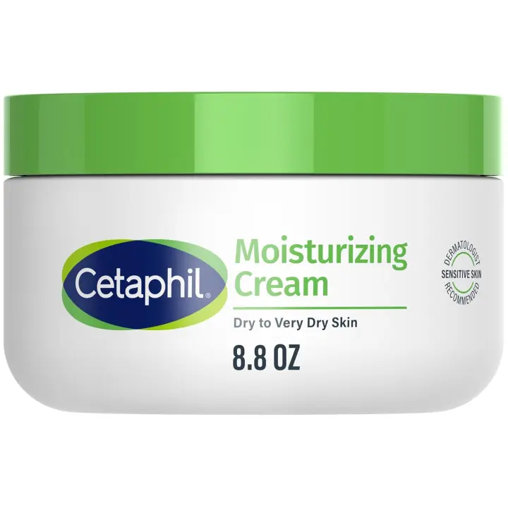 Cetaphil Face & Body Moisturizer, crema hidratante para pieles secas a muy secas y sensibles, NUEVO 8.8 oz, sin fragancia, - 1