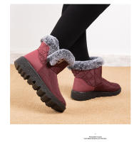 Botas de nieve para mujer, zapatos de algodón grueso de terciopelo, botas cortas versátiles de moda, novedad de otoño e invierno 2024 - details 16
