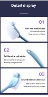 Cepillo de Inodoro de Doble Cabeza Cepillo de Limpieza de Baño de Pelo Suave - details 8