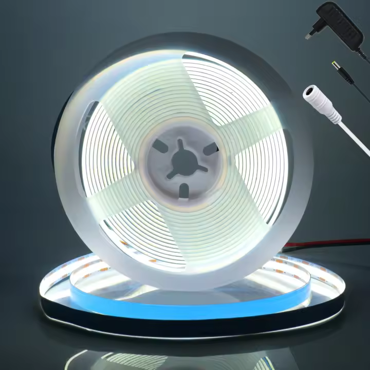 GAHADA Cinta LED COB Iluminación Lineal de PCB de 8mm Adaptador de Potencia EU Incluido - 1