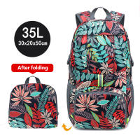 Mochila impermeable plegable de 35L, bolsa ligera de almacenamiento para exteriores, con estampado sólido, para acampar, montañismo y viajes - details 0