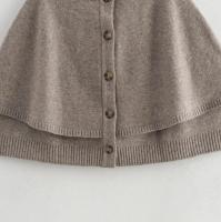 Cárdigan de Punto para Mujer Cálida Moda de Abrigo Corto con Botón - details 3