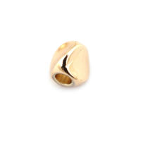 20 piezas, 4,5 MM, 6MM, 18K, Color dorado mate, latón, pulseras trenzadas lisas, cuentas espaciadoras, accesorios de joyería - details 17