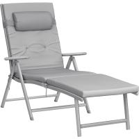 Silla de Baño de Sol Larga Almohada de Colchón de 6 cm de Espesor Antioxidado Aluminio Transpirable - details 9