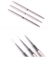 Pincel de Línea de Gel KADS para Arte de Uñas 100% Kolinsky Sable Estilo Francés con Rayas Delgadas Cepillo de Uñas con Tapa para DIY Dibujo Pincel de Pintura - details 9