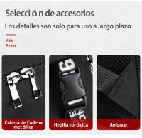 Mochila informal luminosa de gran capacidad, Mochila de tela Oxford, mochila escolar informal, bolsa de viaje al aire libre, moda - details 8
