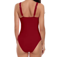 Bañadores de una pieza con estampado para mujer, traje de baño adelgazante - details 22