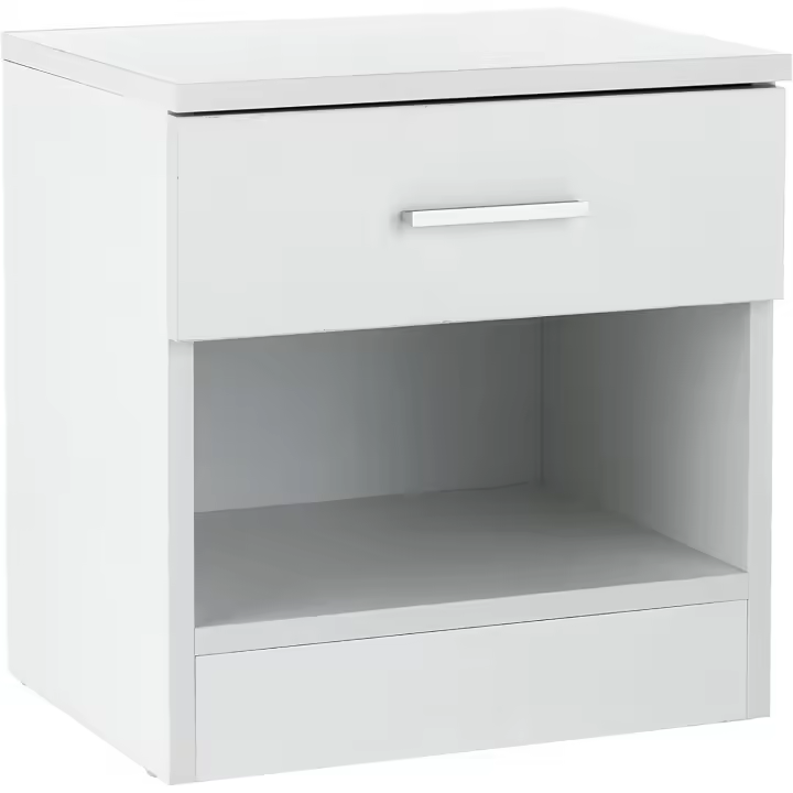 Cajonera Nobilitada para el Hogar Mueble Moderno de Dormitorio o Sala Cómodo, Blanco, 60x40x70 cm - 1