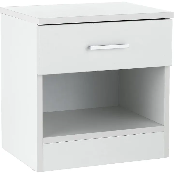 Cajonera Nobilitada para el Hogar Mueble Moderno de Dormitorio o Sala Cómodo, Blanco, 60x40x70 cm - 1