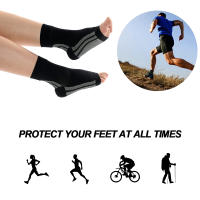 Tobillera deportiva de compresión para esguince, tendinitis de Aquiles, fascitis Plantar, pie lesionado, 1 par - details 4