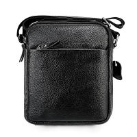 Bolso bandolera suave de piel de becerro auténtica para hombre informal - details 18