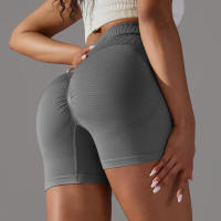 Pantalones cortos de yoga para mujer, pantalones cortos Fiess para correr, ciclismo, transpirables, cintura alta, entrenamiento, gimnasio, verano - details 57