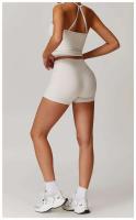 Conjunto de Yoga de Alta Cintura Top Deportivo Halter para Mujer Leggings de Cintura Afilada - details 2
