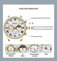 Reloj de Cuarzo CURREN 8427 Diseño de Negocios Elegante para Hombres Correa de Acero Inoxidable - details 6