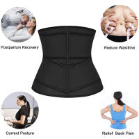 ✅   100% Original Smilee mujeres cintura entrenador corsé cinturón recortador/Sauna sudor entrenamiento Fitness deporte faja cinturón - details 4