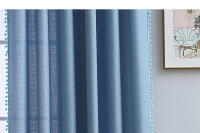 Cortinas de Salón con Efecto Lino,Cortina translúcida, Decoración del Hogar Moderna para Dormitorio,Comedor y Estudio - details 10