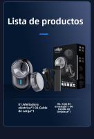 Mini Afeitadora Portátil USB Operada por Batería Impermeable Pequeña Máquina de Afeitar para Adultos Con Pantalla Digital - details 13