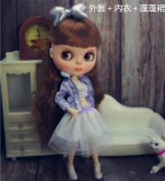 Ropa de muñeca Licca Kids set de moda hecho a mano con abrigo Blythy Sweetpie y falda TUTU para juguetes de 1/6 - details 30