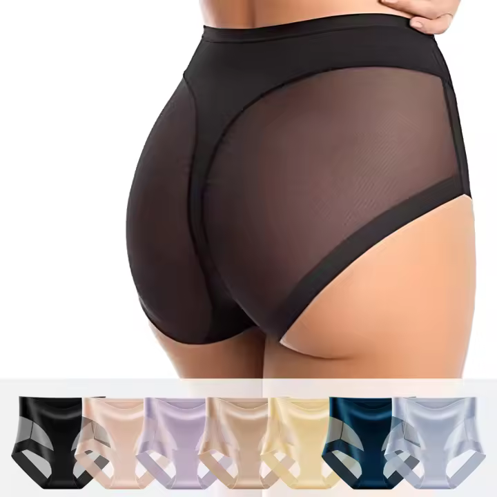 4PCS Calzoncillos sexy Mujeres Costura Ropa interior cómoda y transpirable Mujeres, Paquete múltiple de un solo artículo - 1