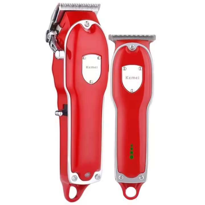 Kemei-cortadora de pelo eléctrica profesional para hombre, máquina de corte de pelo, recargable y ajustable - 1
