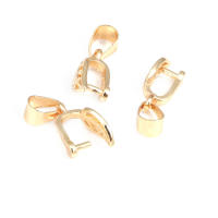 Colgantes de hojas de árbol de latón de Color dorado de 18K, cierres, collares con conector, suministros para fabricación de joyas, accesorios Diy - details 4