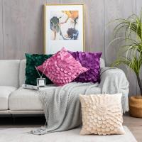Funda de Almohada de Bordado Floral 3D de Lujo Terciopelo Holandés 30X50/45X45CM - details 10