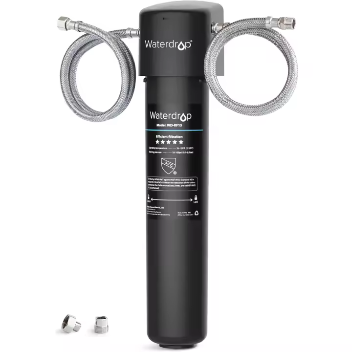 Waterdrop 15UA Sistema de Filtro de Agua Para Debajo del Mostrador, Conexión Directa al Grifo de la Cocina, 60.000 Litros de Alta Capacidad de Reducción de Cloro - 1