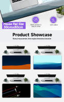Alfombrilla de escritorio de paisaje minimalista, teclado Ins, oficina, estudio, juegos, superventas, alfombrilla de ratón antideslizante gruesa Extra grande - details 3